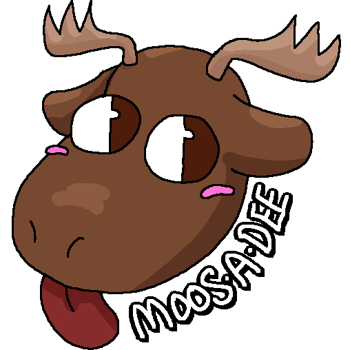 A moose head linked to the Moosadee website