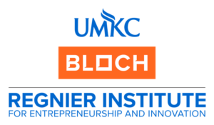 "UMKC Bloch Regnier Institute for Entrepreneurship and Innovation" logo leading to website