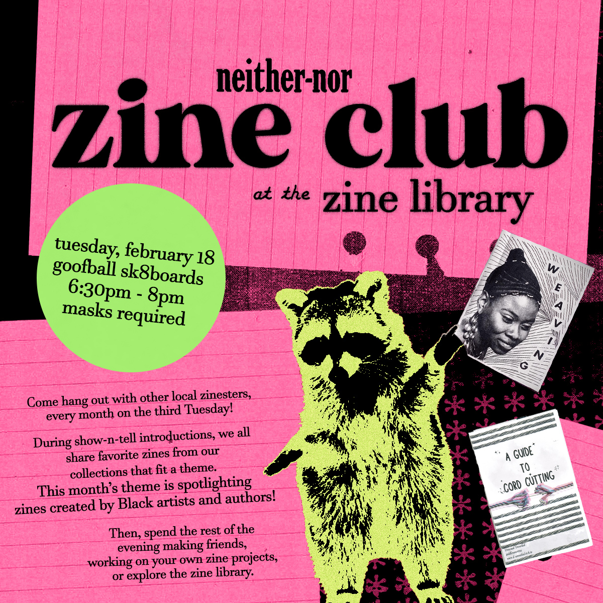 Neither-nor Zine Library, catmothcrow